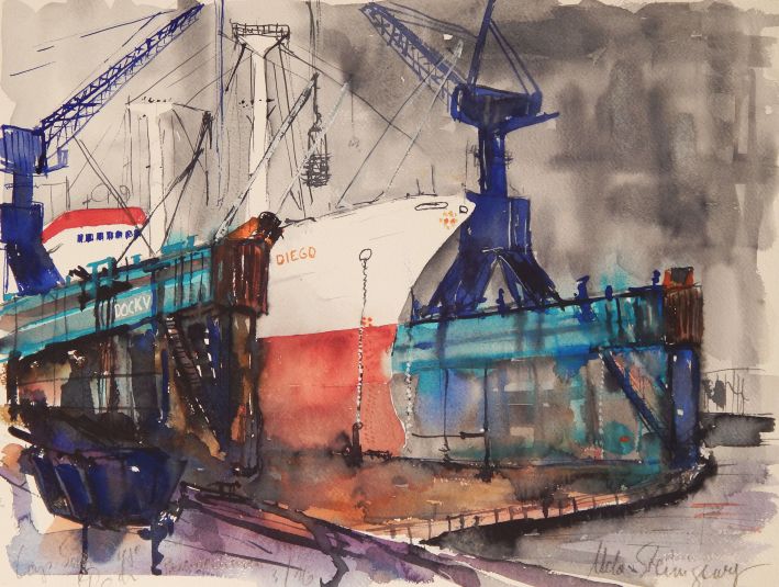 Udo Steinigeweg - Cap San Diego im Dock Bremerhafen I.